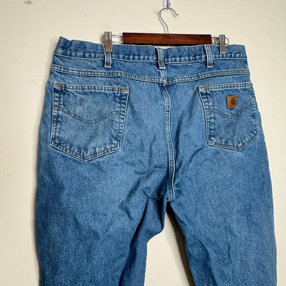 Carhartt Traditional Fit Straight Blue Jeans Men Size 40x30 - Picture 5 of 6